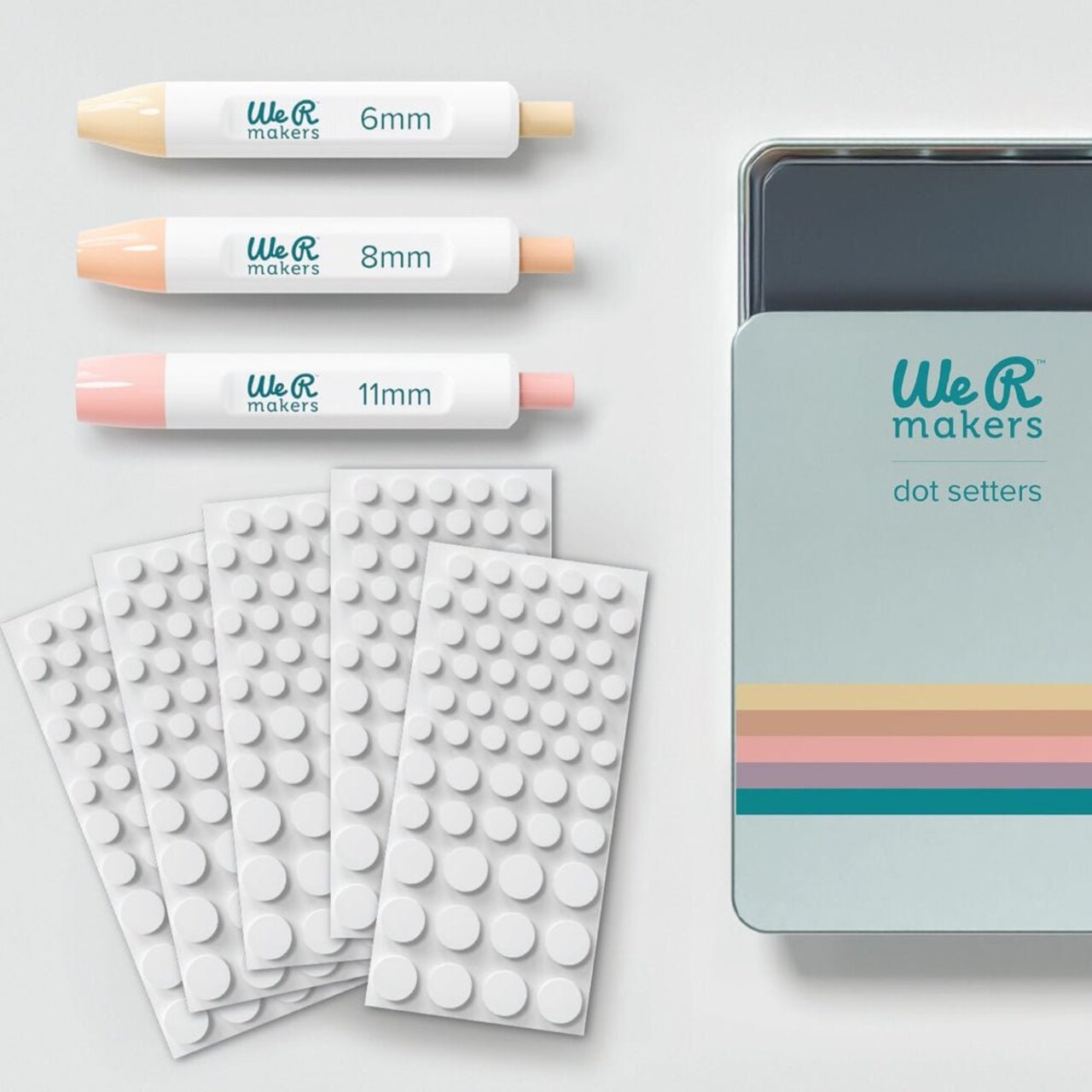 Foam Dot Setter Kit - Set of 3 Sizes: 6mm, 8mm, 11mm by We R Memory Keepers